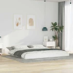 vidaXL Σκελετός Κρεβατιού Λευκό 200 x 210 cm Μασίφ ξύλο πεύκου