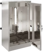 vidaXL γραμματοκιβώτιο Μαύρο 30 x 23 x 55 εκ. Ανοξείδωτο ατσάλι