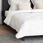 vidaXL Πάπλωμα Άλλο με μαξιλάρι 3 pcs Λευκό 200 x 200 cm Μικροΐνες