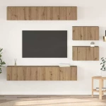 vidaXL Σετ επίπλου τηλεόρασης Επιτοίχιο 6 pcs artisan δρυς