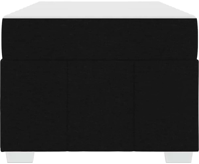 vidaXL Σκελετός Κρεβατιού με στρώμα Μαύρο 90 x 190 cm ύφασμα