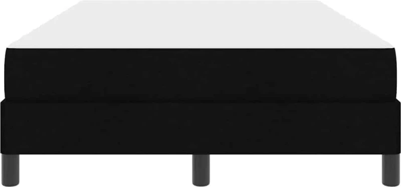 vidaXL Κρεβάτι με ελατήρια με στρώμα Μαύρο 120 x 190 cm ύφασμα