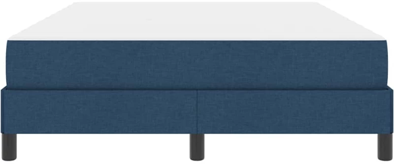 vidaXL Κρεβάτι με ελατήρια με στρώμα Μπλε 140 x 190 cm ύφασμα