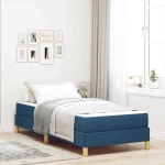 vidaXL Κρεβάτι με ελατήρια Μπλε και Καφέ 90 x 190 cm