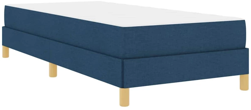 vidaXL Κρεβάτι με ελατήρια Μπλε και Καφέ 90 x 190 cm