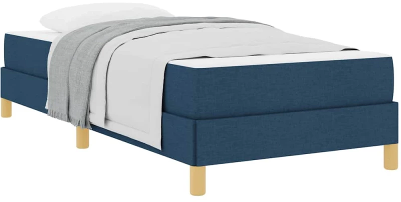 vidaXL Κρεβάτι με ελατήρια Μπλε και Καφέ 90 x 190 cm