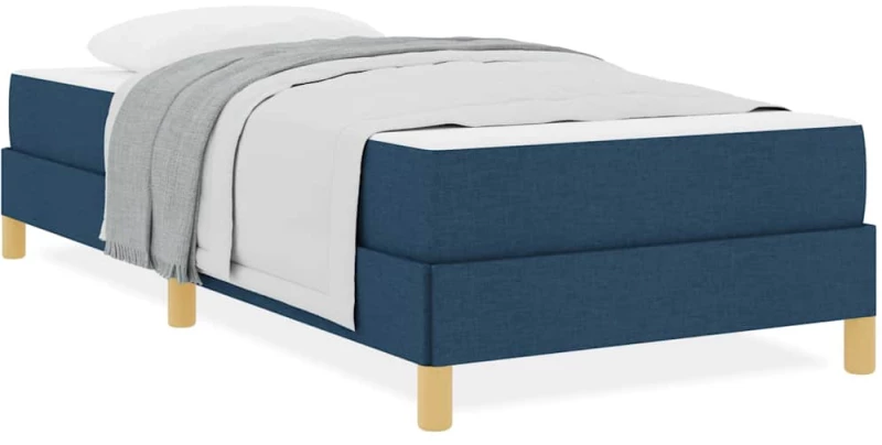 vidaXL Κρεβάτι με ελατήρια Μπλε και Καφέ 90 x 190 cm