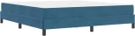 vidaXL Κρεβάτι box spring με στρώμα Σκούρο Μπλε 180 x 200 cm Βελούδο