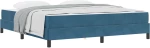 vidaXL Κρεβάτι box spring με στρώμα Σκούρο Μπλε 180 x 200 cm Βελούδο