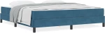 vidaXL Κρεβάτι box spring με στρώμα Σκούρο Μπλε 180 x 200 cm Βελούδο