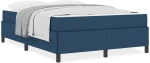 vidaXL Κρεβάτι με ελατήρια Μπλε και Μαύρο 160 x 200 cm
