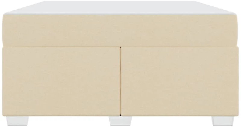 vidaXL Σκελετός Κρεβατιού Κρεμ 160 x 200 cm ύφασμα