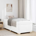 vidaXL Σκελετός Κρεβατιού Λευκό 80 x 200 cm Τεχνητό δέρμα