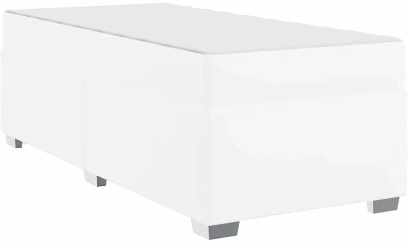 vidaXL Σκελετός Κρεβατιού Λευκό 80 x 200 cm Τεχνητό δέρμα