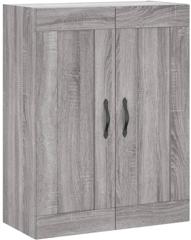 vidaXL Ντουλάπι Γκρι Sonoma 69,5 x 34 x 180 εκ. Επεξεργασμένο Ξύλο