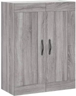 vidaXL Ντουλάπι Γκρι Sonoma 69,5 x 34 x 180 εκ. Επεξεργασμένο Ξύλο