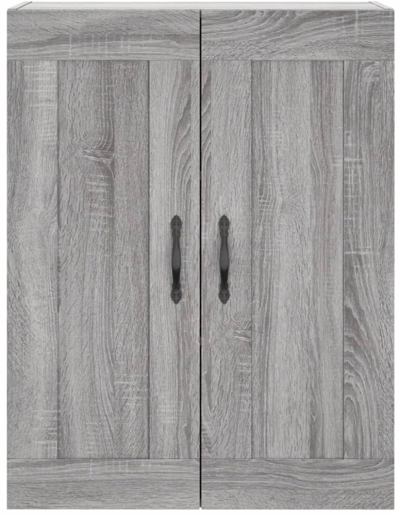 vidaXL Ντουλάπι Γκρι Sonoma 69,5 x 34 x 180 εκ. Επεξεργασμένο Ξύλο
