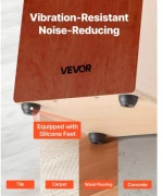 VEVOR Cajon Box Drum Wooden Percussion Instrument with Guitar Strings Birch Wood