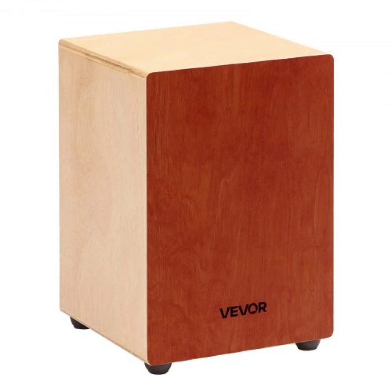 VEVOR Cajon Box Drum Wooden Percussion Instrument with Guitar Strings Birch Wood