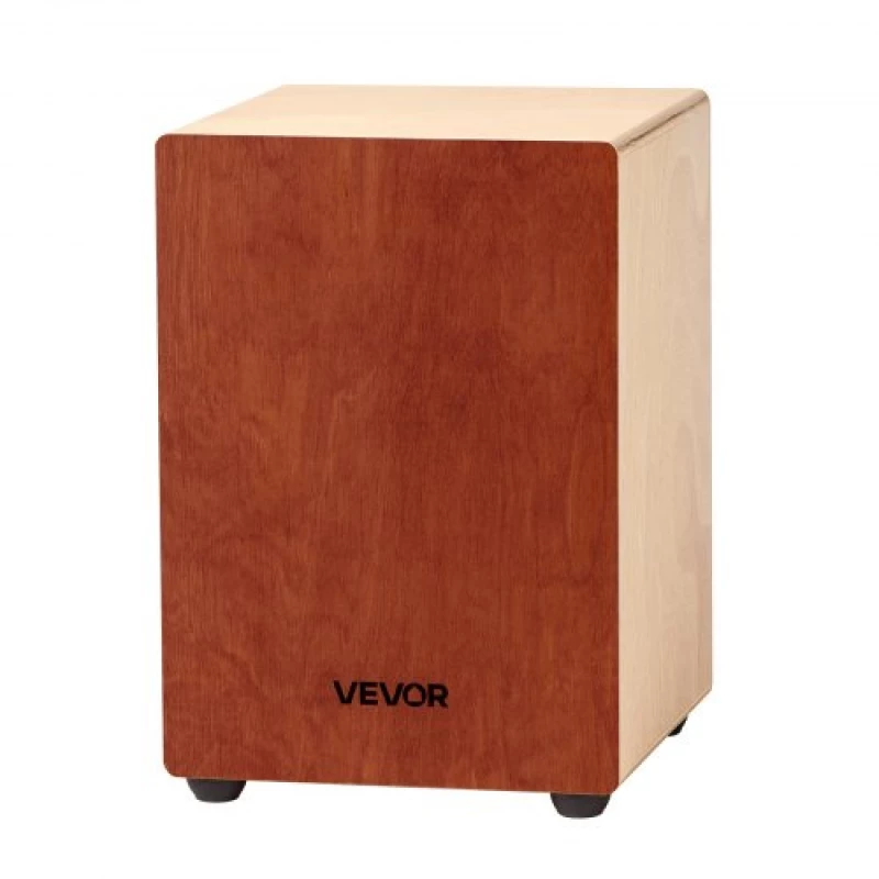 VEVOR Cajon Box Drum Wooden Percussion Instrument with Guitar Strings Birch Wood
