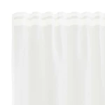 vidaXL Κουρτίνες με κουρτίνες Λευκό 750 x 140 εκ. Πολυεστέρας