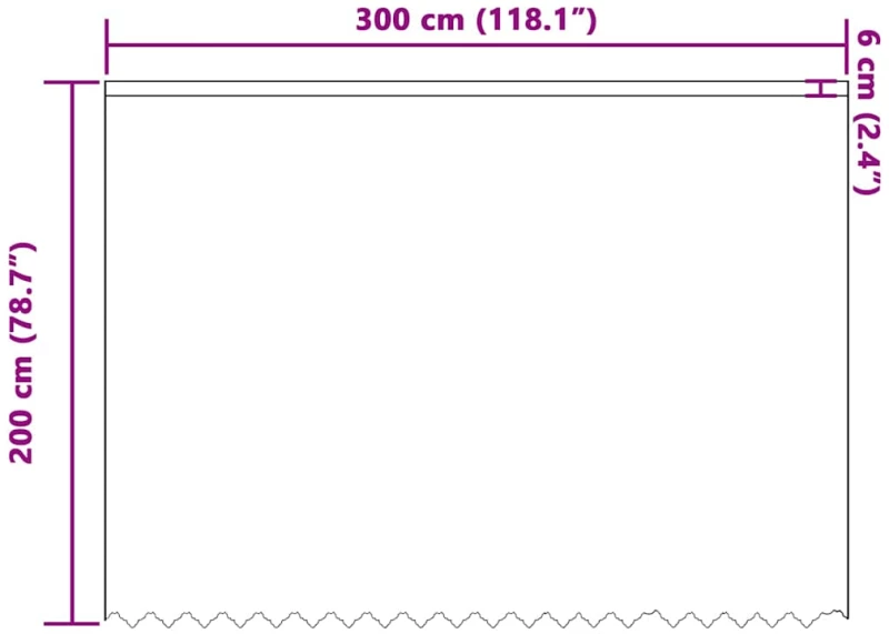 vidaXL Κουρτίνες με κουρτίνες Λευκό 300 x 200 cm Πολυεστέρας