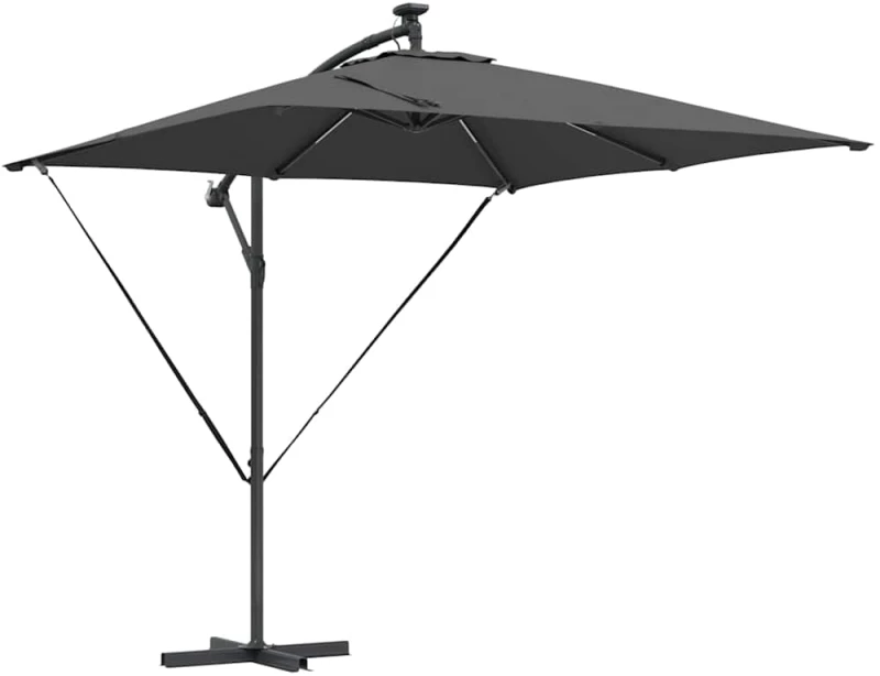 vidaXL Ομπρέλα Cantilever Banana Ανθρακί 249 x 249 x 250 εκ.