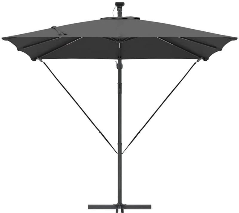 vidaXL Ομπρέλα Cantilever Banana Ανθρακί 249 x 249 x 250 εκ.