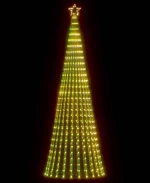 vidaXL Χριστουγεννιάτικο δέντρο LED 475 LED Ζεστό Λευκό 247 εκ.