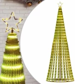 vidaXL Χριστουγεννιάτικο δέντρο LED 475 LED Ζεστό Λευκό 247 εκ.