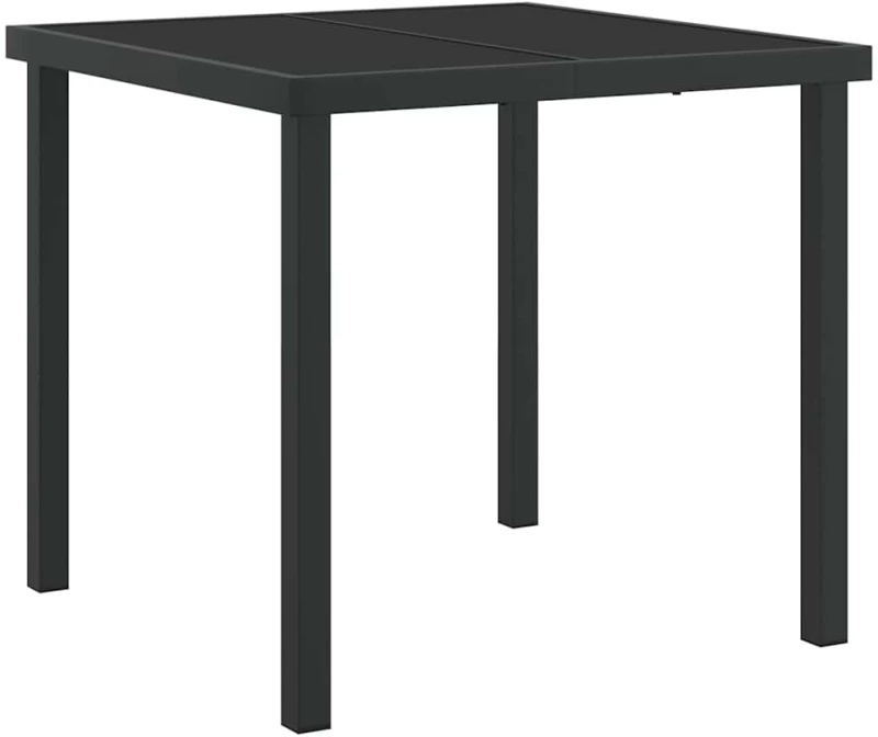 vidaXL Σέτ φαγητού για κήπο 5 pcs Γκρι συνθετικό ρατάν