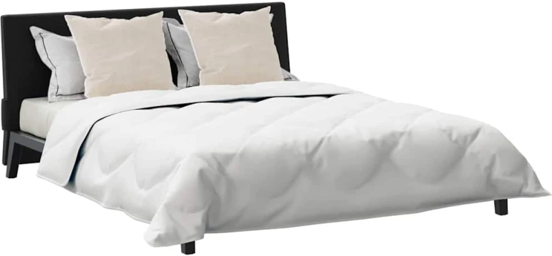 vidaXL Παπλωμα με Μαξιλάρια Argyle 3 pcs Λευκό 200 x 220 cm Μικροΐνες