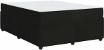 vidaXL Σκελετός κρεβατιού με στρώμα Μαύρο 140 x 200 cm Βελούδο