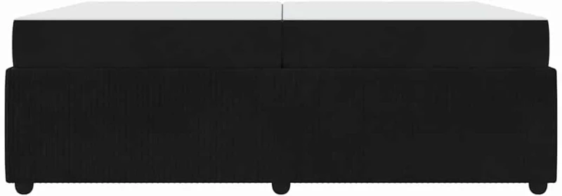 vidaXL Σκελετός κρεβατιού με στρώμα Μαύρο 200 x 200 cm Βελούδο