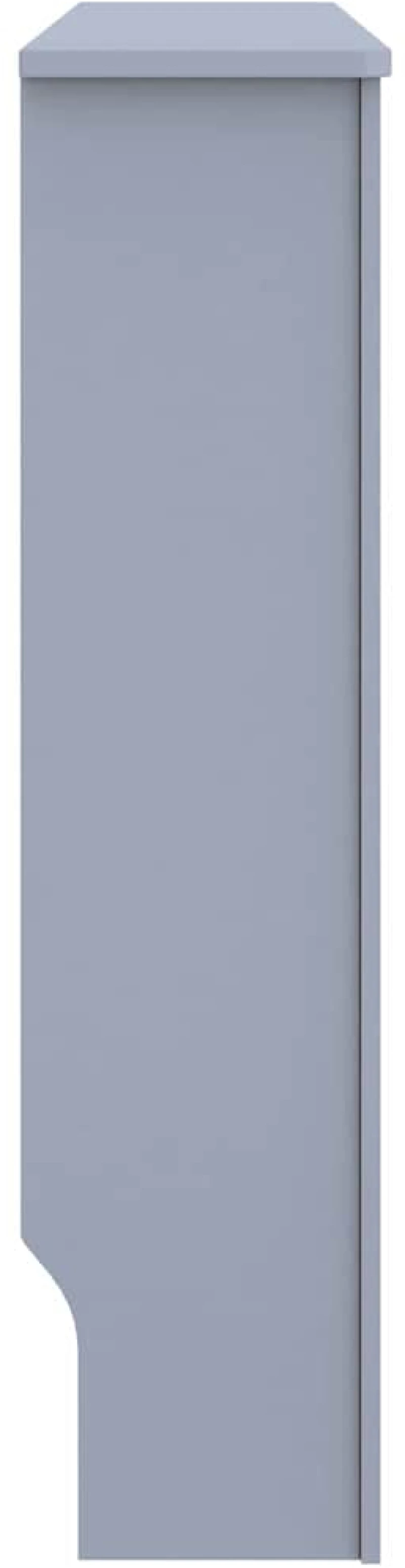 vidaXL Κάλυμμα καλοριφέρ 2 pcs Γκρι 112x19x81.5cm Συνθετικόξύλο