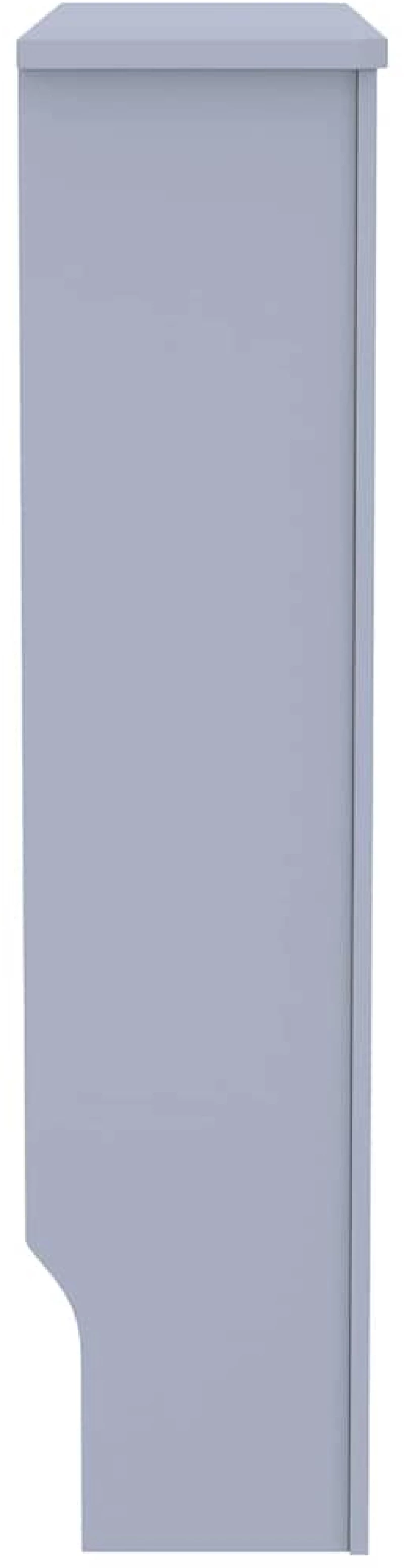 vidaXL Κάλυμμα καλοριφέρ 2 pcs Γκρι 112x19x81.5cm Συνθετικόξύλο