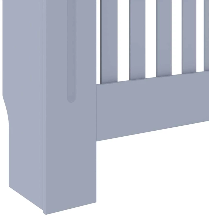 vidaXL Κάλυμμα καλοριφέρ 2 pcs Γκρι 112x19x81.5cm Συνθετικόξύλο