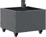 vidaXL Βάση Παρασόλ με Γλάστρα Ανθρακί 45 x 45 x 45 cm Ατσάλι