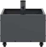 vidaXL Βάση Παρασόλ με Γλάστρα Ανθρακί 45 x 45 x 45 cm Ατσάλι