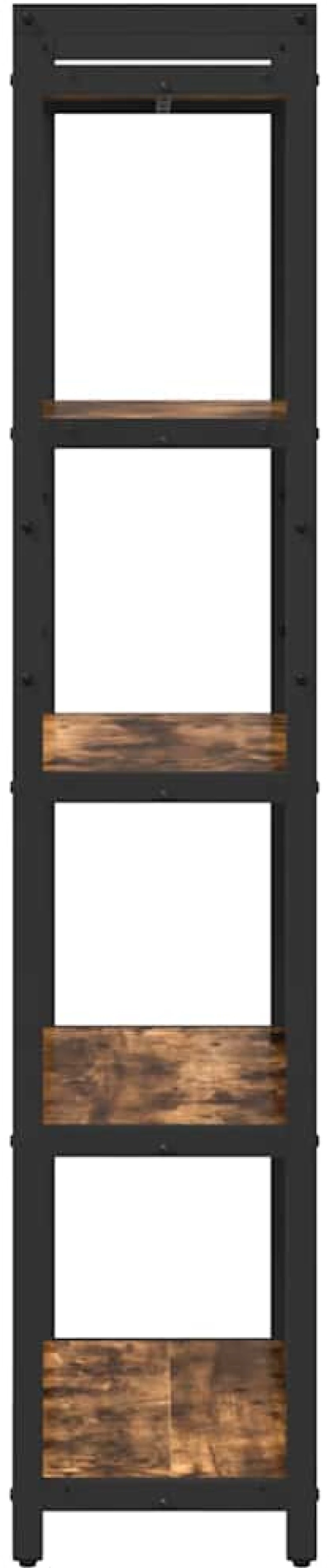 vidaXL Βιβλιοθήκη Καπνιστή δρυς 60 x 30 x 153 εκ Επεξεργασμένο ξύλο