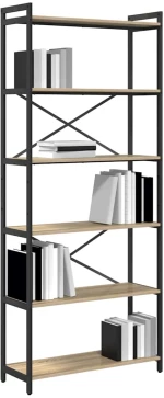 vidaXL Βιβλιοθήκη Sonoma Δρυς 80 x 30 x 188 εκ Επεξεργασμένο ξύλο