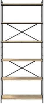 vidaXL Βιβλιοθήκη Sonoma Δρυς 80 x 30 x 188 εκ Επεξεργασμένο ξύλο