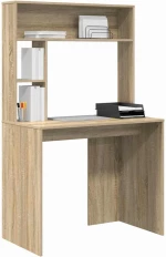 vidaXL Γραφείο με ράφι Sonoma Δρυς 91 x 50 x 149 εκ Επεξεργασμένο ξύλο