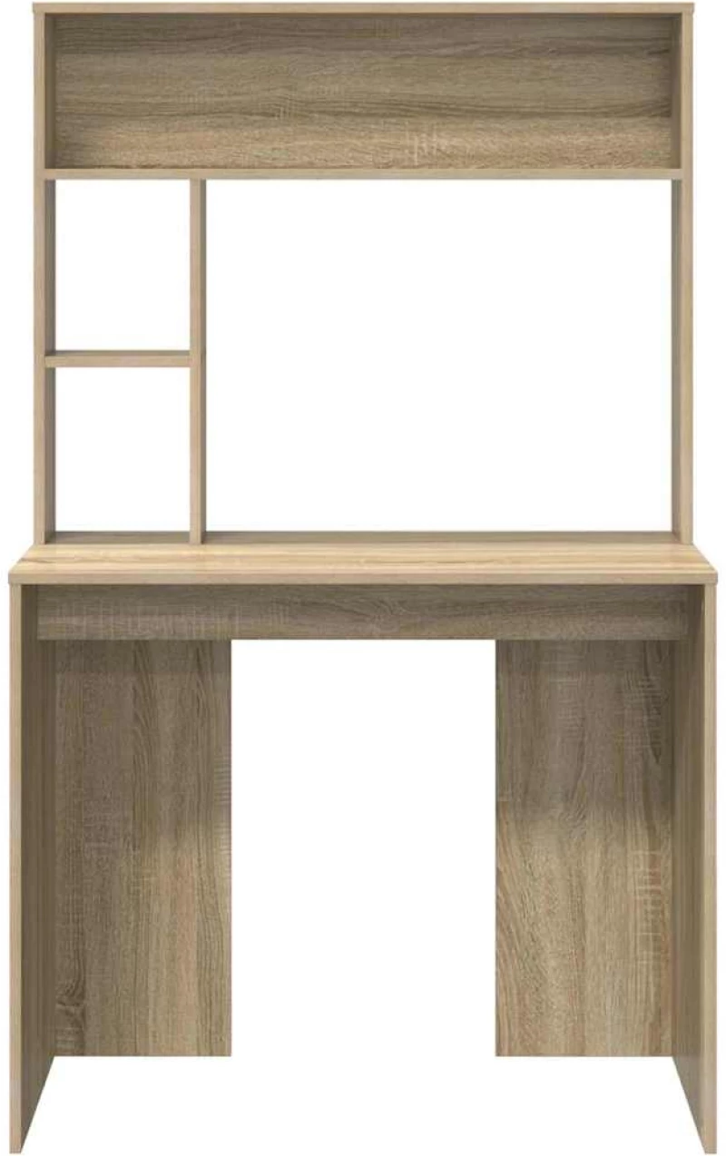 vidaXL Γραφείο με ράφι Sonoma Δρυς 91 x 50 x 149 εκ Επεξεργασμένο ξύλο
