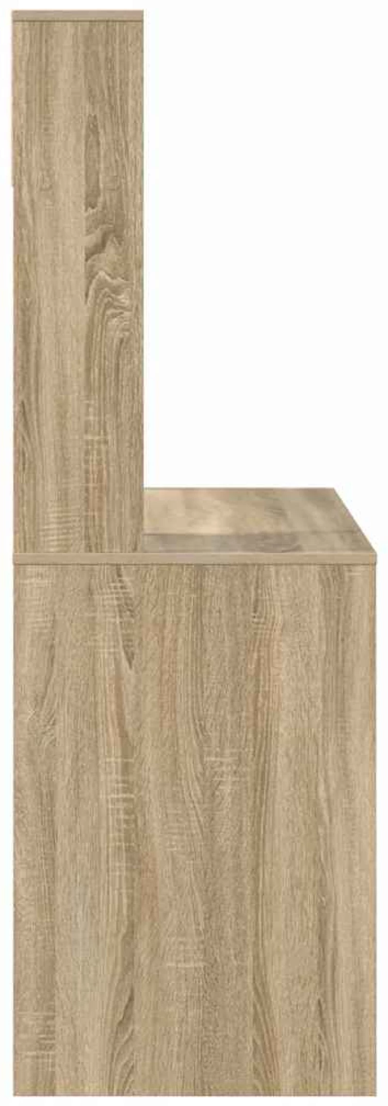 vidaXL Γραφείο με ράφι Sonoma Δρυς 91 x 50 x 149 εκ Επεξεργασμένο ξύλο