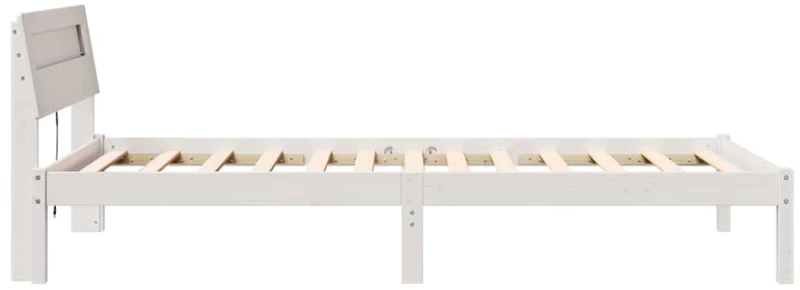 vidaXL Σκελετός Κρεβατιού Λευκό 100 x 200 cm Μασίφ ξύλο πεύκου