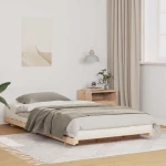 vidaXL Κρεβάτι δαπέδου Καφέ 80 x 210 cm Μασίφ ξύλο πεύκου