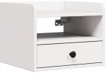 vidaXL Κομοδίνο 2 pcs Λευκό 38 x 36 x 29.5 εκ Μασίφ ξύλο πεύκου