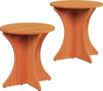 vidaXL Τραπεζάκι σαλονιού 2 pcs Καφέ κεριού 46 x 46 x 47 εκ.