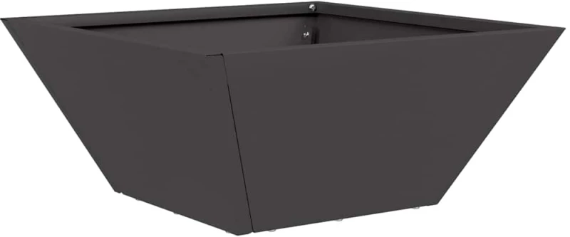 vidaXL Γλάστρα Κήπου 5 pcs Μαύρο 35 x 35 x 15 εκ. Ατσάλι